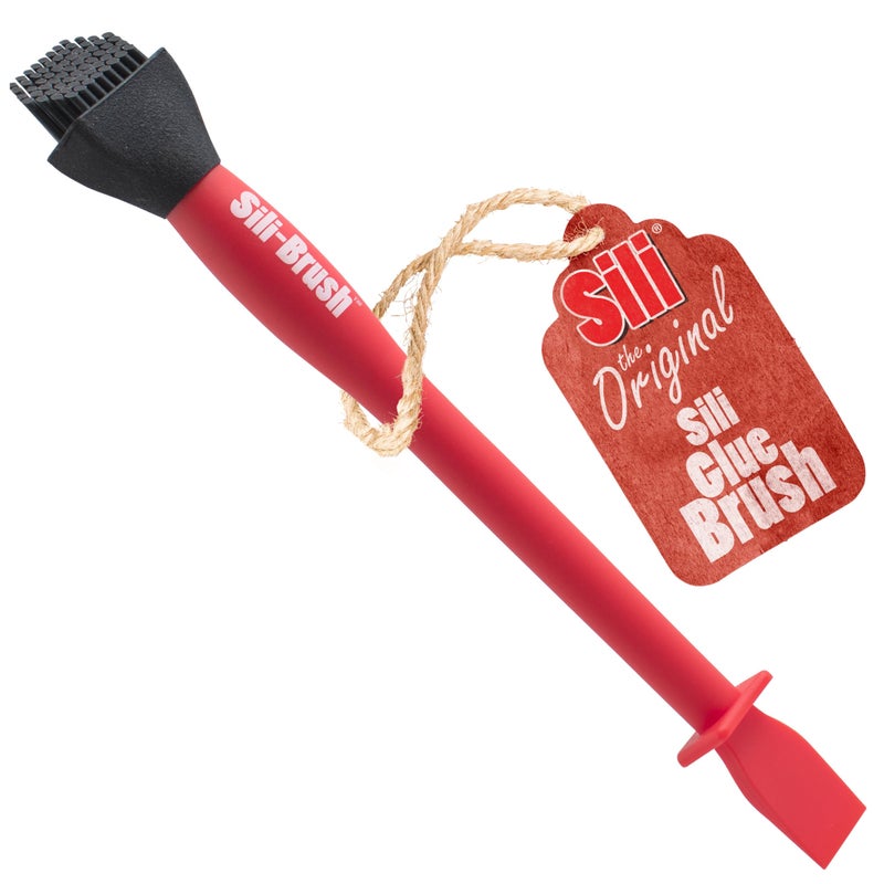 Sili Non-Stick 1" Wood Glue Brush, Easy Clean Silicone Wood Glue Applicator for Woodworking, Arts, Hobby and Crafts - Image 1